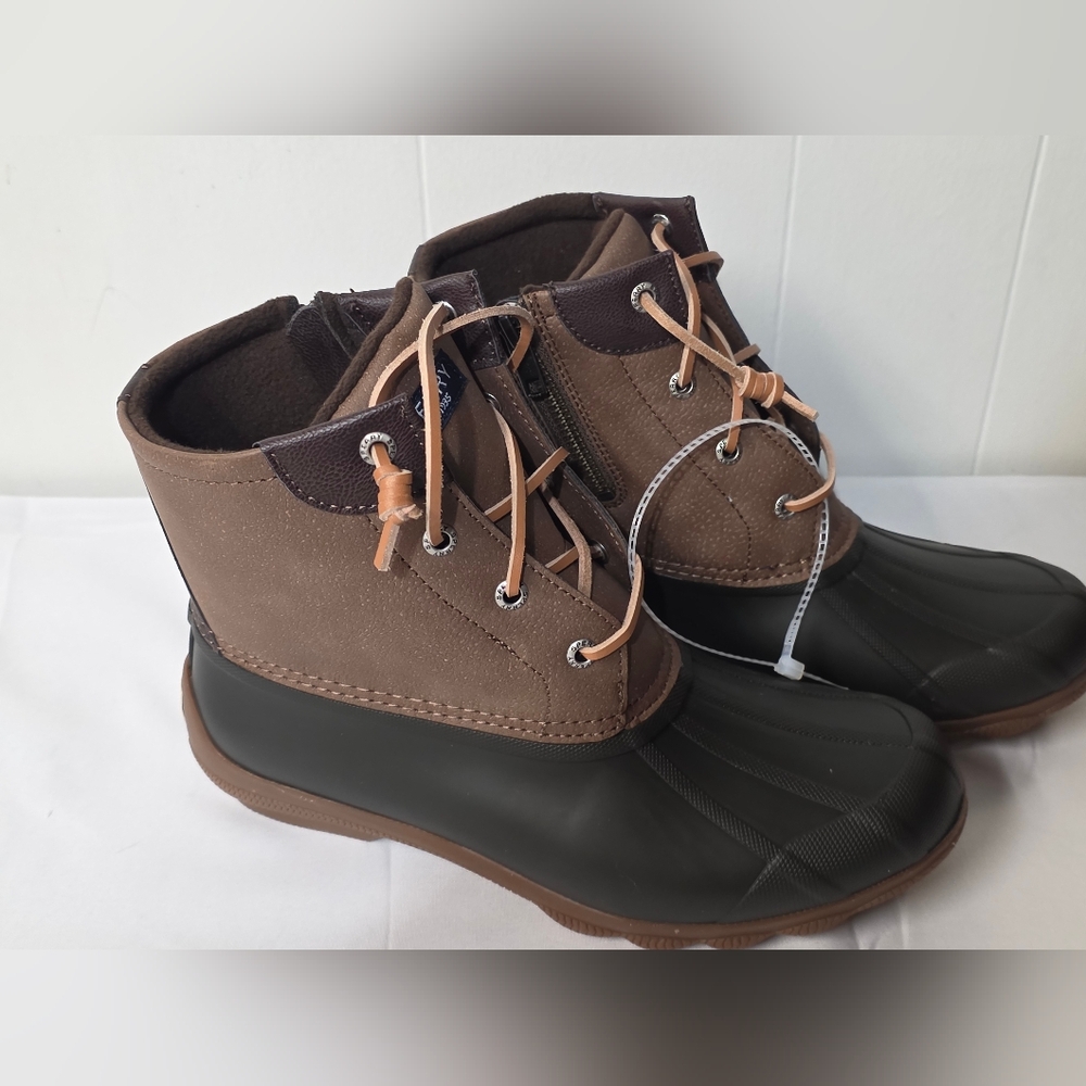 Sperry Syren Golf Two Tone Waterproof Duck Boots Womens Size 7.5 New - Picture 9 of 9